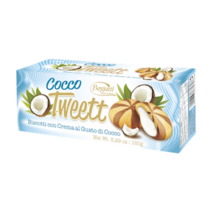 Cocco Tweett  – Crunchy cookies with coconut flavour cream
