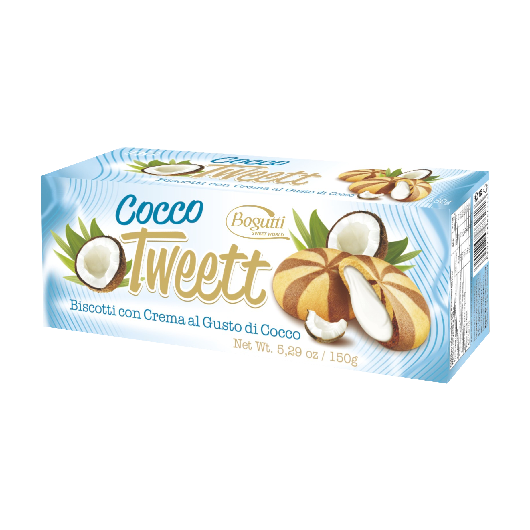 Cocco Tweett  – Crunchy cookies with coconut flavour cream
