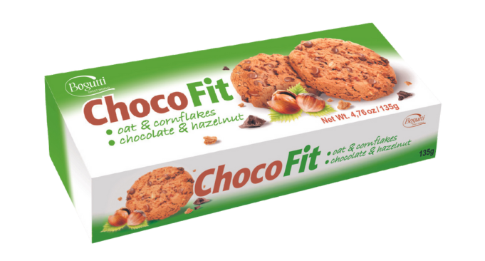 Choco Fit – Kruche ciasteczka z płatkami owsianymi, kukurydzianymi, czekoladą i orzechami laskowymi