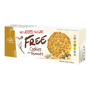 FREE – Biscuits aux cacahuètes sans sucre ajouté