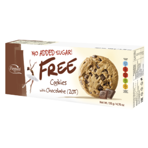 FREE – Biscuits sans ajout de sucre contenant 20 % de chocolat