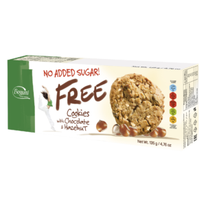 FREE – Biscuits au chocolat et aux noisettes, sans sucre ajouté