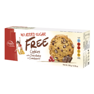 FREE – Biscuits au chocolat et aux canneberges, sans ajout de sucre