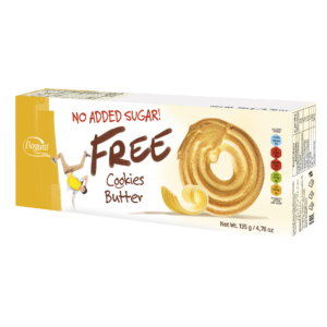 FREE – Biscuits au beurre sans ajout de sucre contenant 20 % de beurre