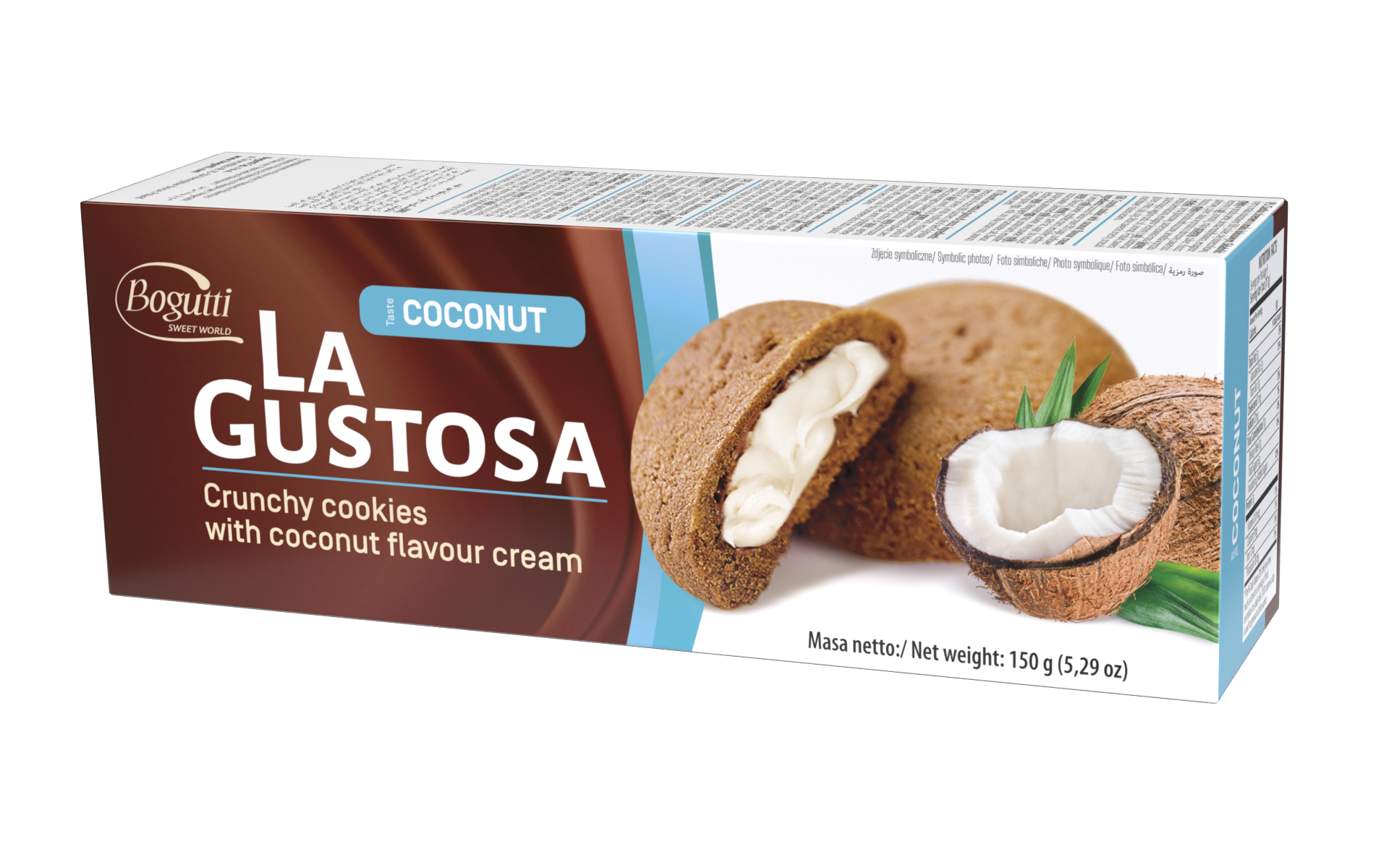 La Gustosa – Biscuits croquants à la crème aux noix de coco
