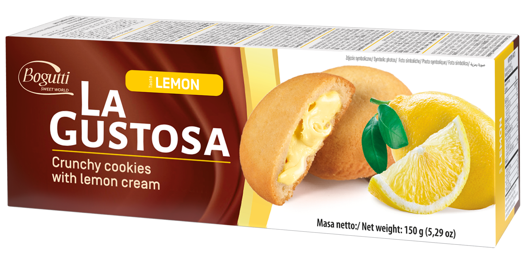 La Gustosa – بسكوت مقرمش محشو بكريمة الليمون