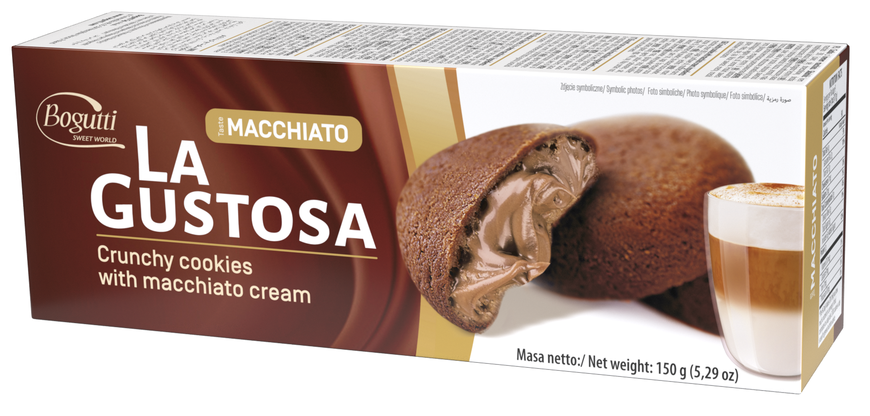 La Gustosa – Biscuits croquants à la crème macchiato