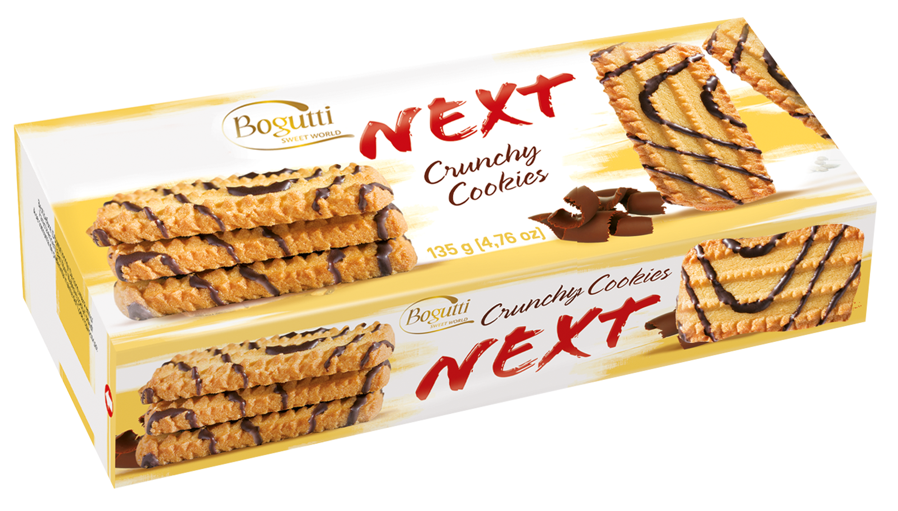 NEXT – Crunchy cookies decorated with cocoa coating