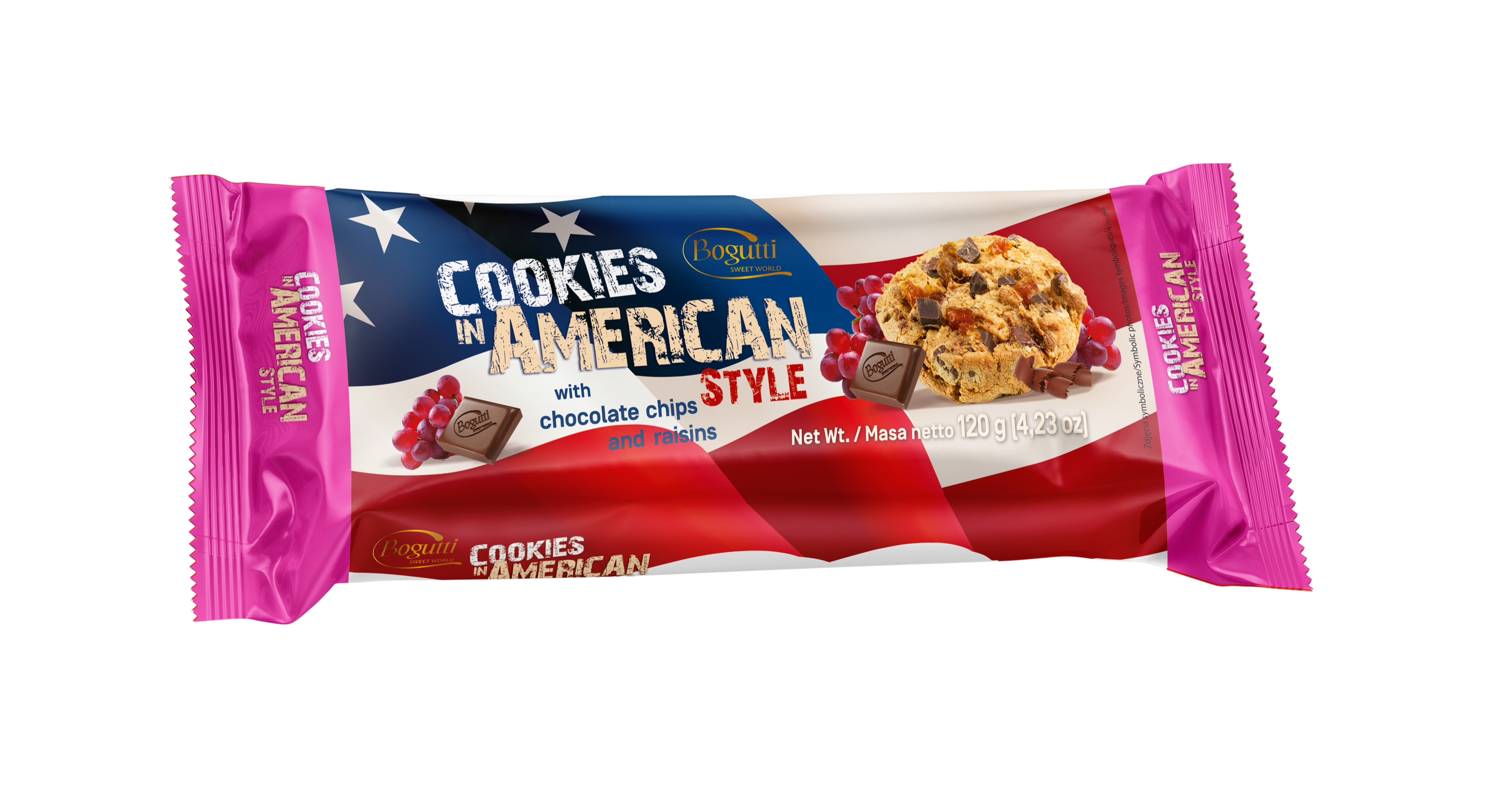 Cookies in American Style – Biscuits croquants au chocolat et raisins secs