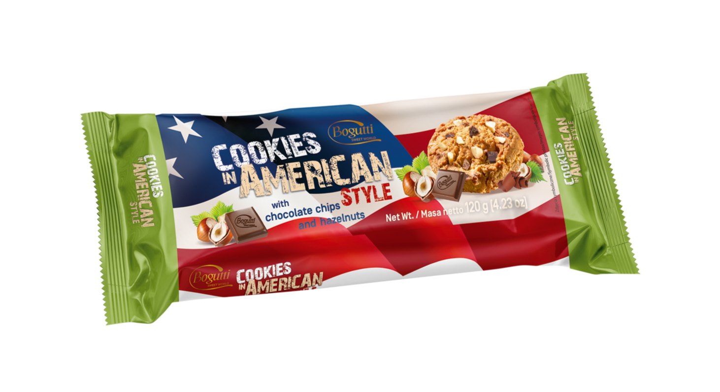 Cookies in American Style – Biscuits croquants au chocolat et noisettes