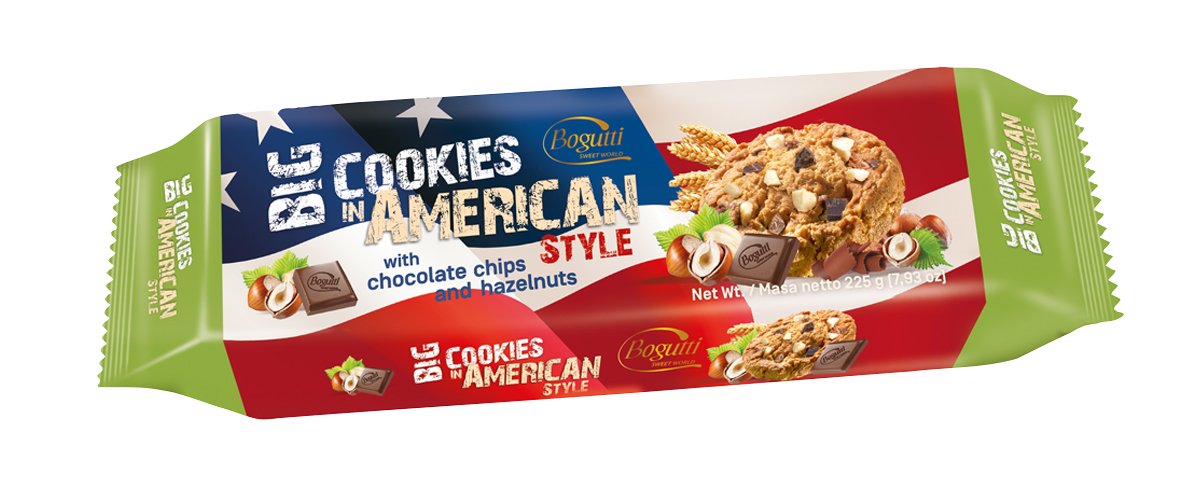 BIG Cookies in American Style – Crunchy cookies with chocolate and hazelnuts