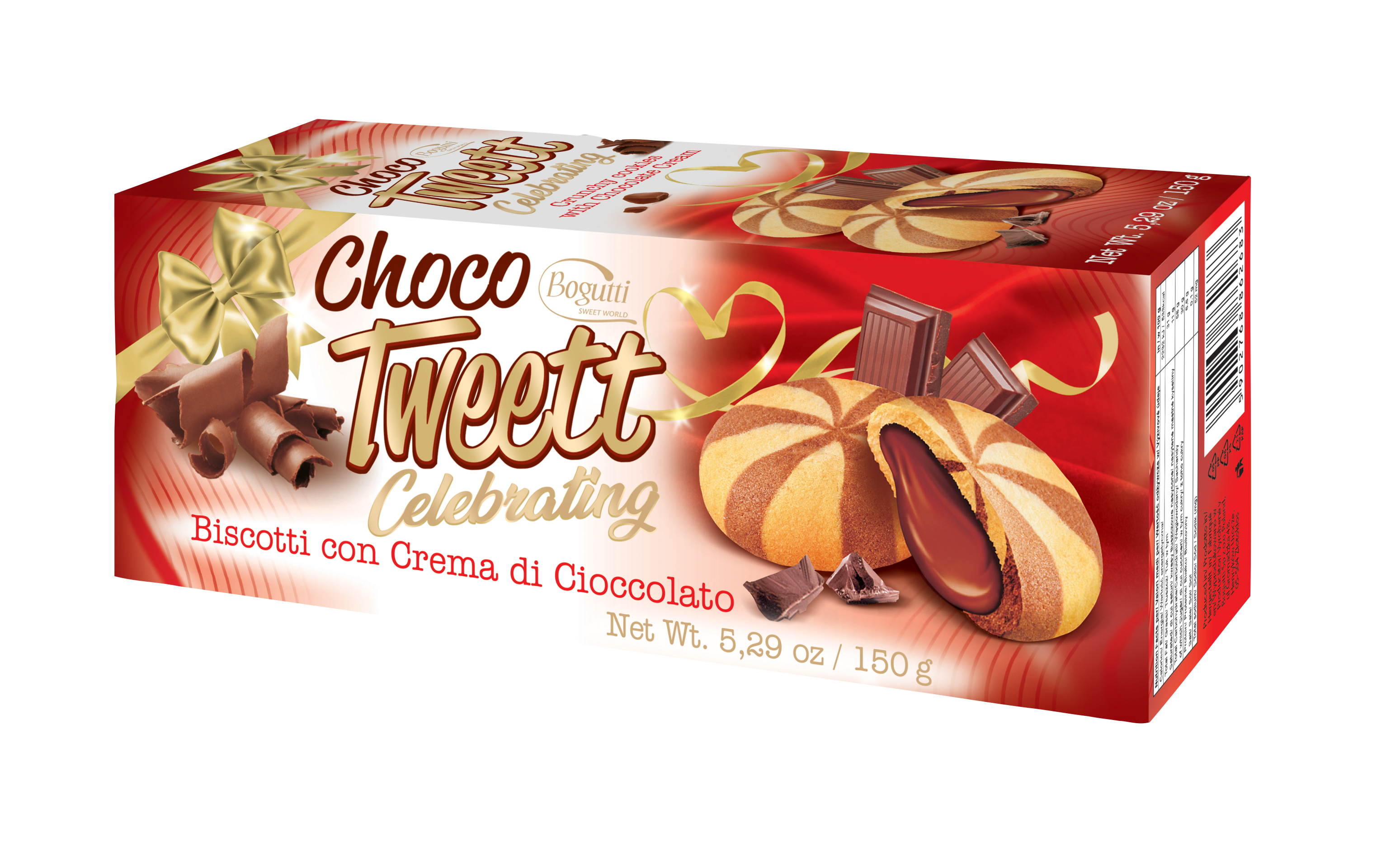 Choco Tweett Celebrating – Biscuits croquants à la crème au chocolat