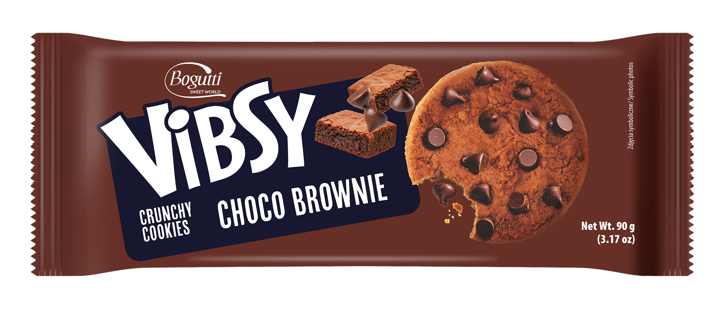 Ciastka posypane dropsami czekolady deserowej