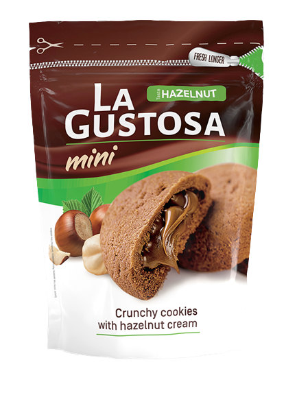 La Gustosa mini – Biscuits croquants à la crème aux noix