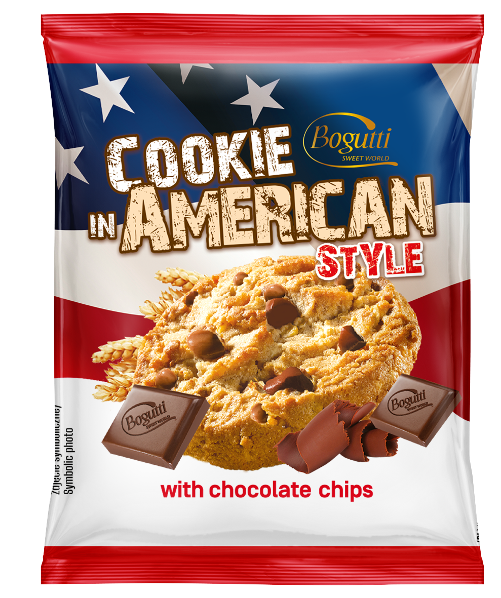 Cookie in American Style – كوكيز مقرمشة بالشوكولاتة الداكنة وشوكولاتة الحليب