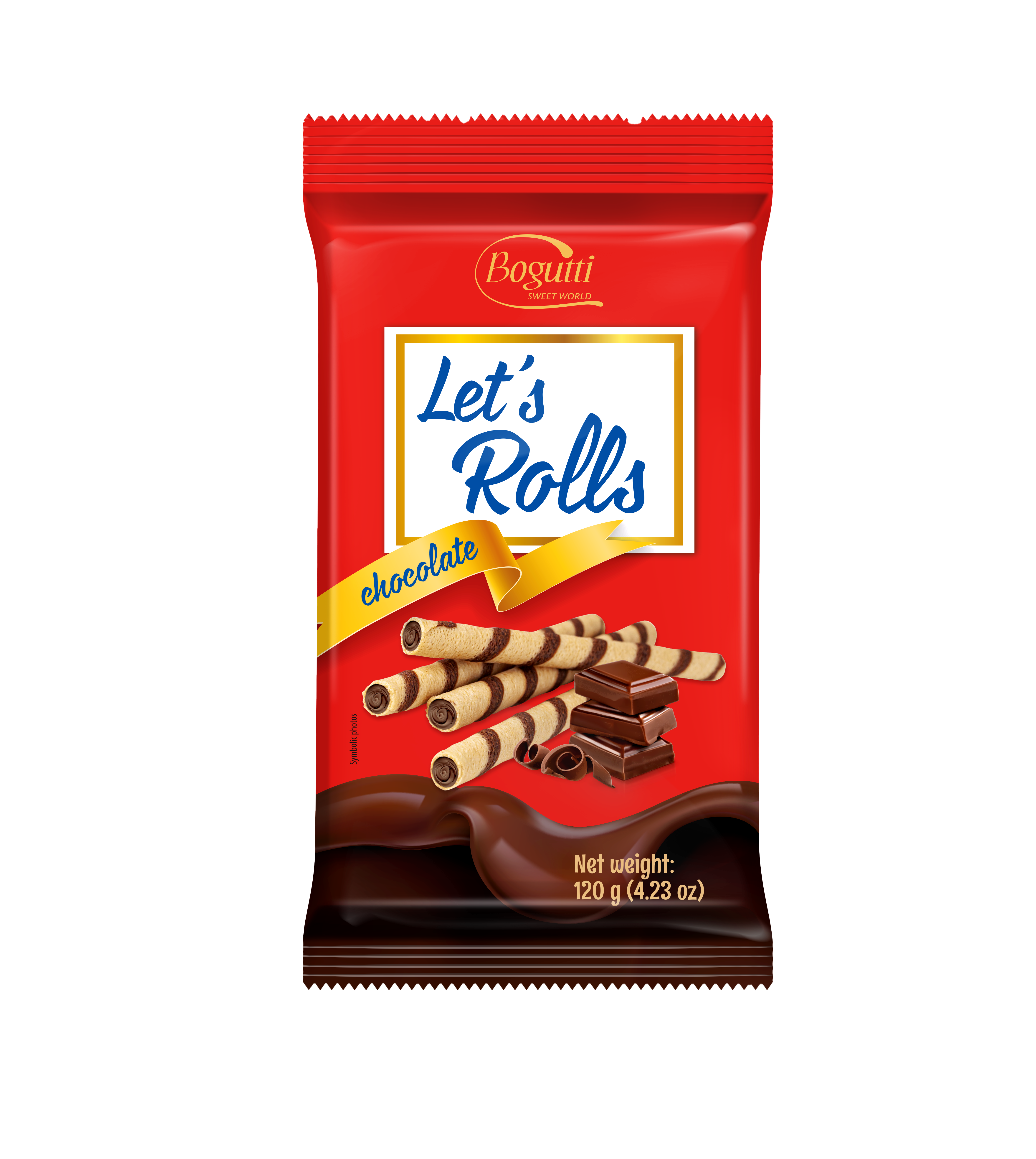 Let’s rolls ويفر رولز بكريمة الشوكولاتة