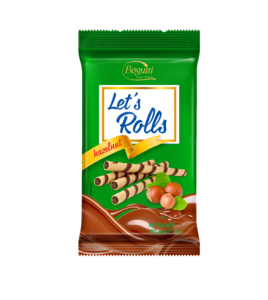 Rurki waflowe z kremem orzechowym