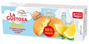 La Gustosa – Crunchy cookies with lemon cream no added sugar