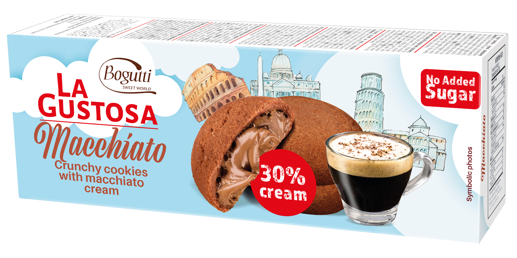 La Gustosa – Crunchy cookies with macchiato cream no added sugar