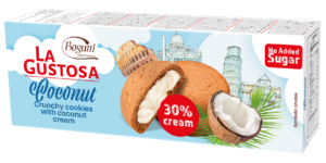 La Gustosa – Crunchy cookies with coconut cream no added sugar