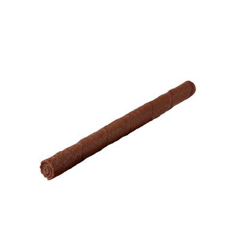 Rurki waflowe z kremem o smaku brownie