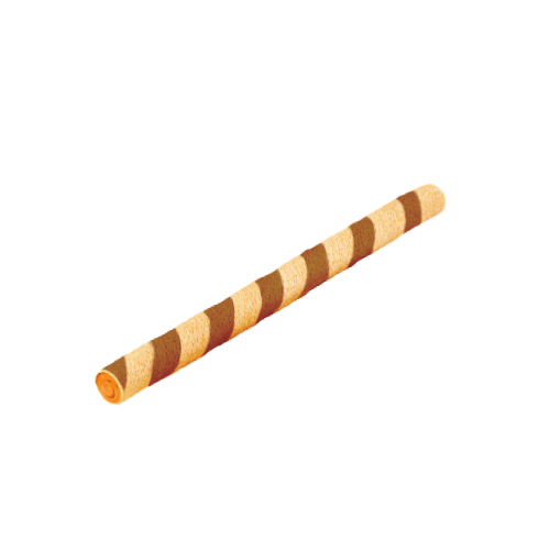 Rurki waflowe z kremem o smaku krówkowym